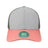 LEGACY Mid-Pro Snapback Trucker Cap - LEGACY MPS LEGACY Light Grey/ Salmon/ Dark Grey Adjustable