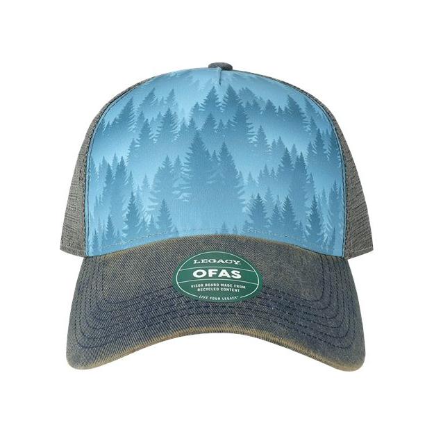 LEGACY Old Favorite Five-Panel Trucker Cap - LEGACY OFAFP LEGACY Blue Pines Adjustable