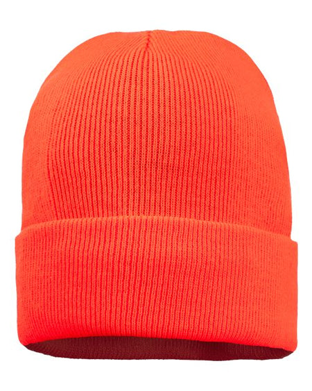 Sportsman 12" Fleece Lined Cuffed Beanie - Sportsman SP12FL Sportsman Blaze Orange One Size