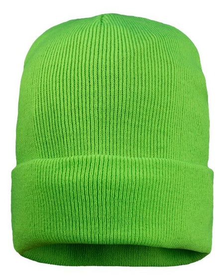 Sportsman 12" Fleece Lined Cuffed Beanie - Sportsman SP12FL Sportsman Neon Green One Size