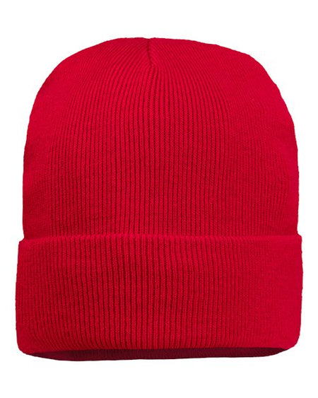 Sportsman 12" Jersey Lined Cuffed Beanie - Sportsman SP12JL Sportsman Red One Size