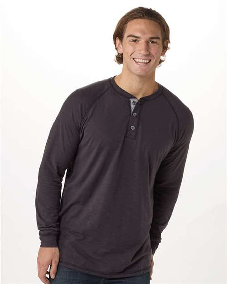 Boxercraft Unisex Henley Long Sleeve T-Shirt - Boxercraft BM3101