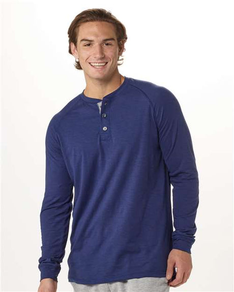 Boxercraft Unisex Henley Long Sleeve T-Shirt - Boxercraft BM3101