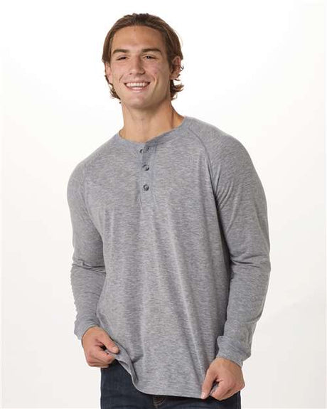 Boxercraft Unisex Henley Long Sleeve T-Shirt - Boxercraft BM3101