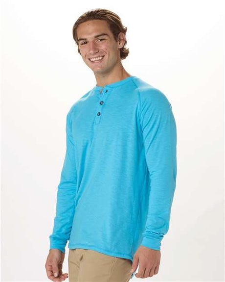 Boxercraft Unisex Henley Long Sleeve T-Shirt - Boxercraft BM3101