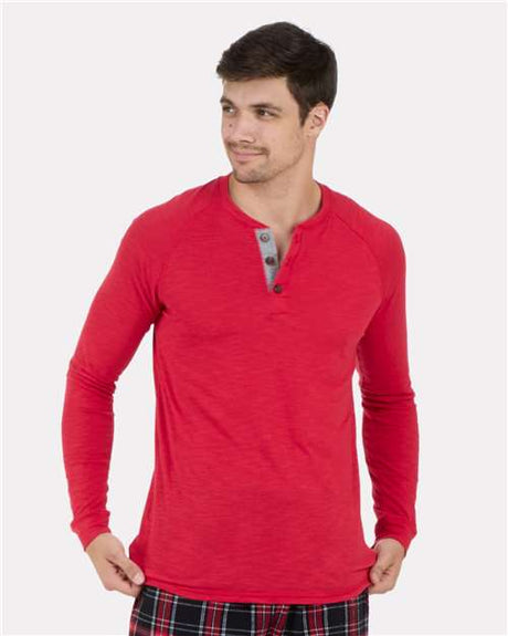Boxercraft Unisex Henley Long Sleeve T-Shirt - Boxercraft BM3101