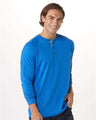 Boxercraft Unisex Henley Long Sleeve T-Shirt - Boxercraft BM3101