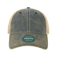 LEGACY Youth Old Favorite Trucker Cap - LEGACY OFAY LEGACY Navy/ Khaki Adjustable