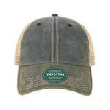 LEGACY Youth Old Favorite Trucker Cap - LEGACY OFAY LEGACY Navy/ Khaki Adjustable
