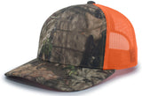 Pacific Headwear Camo Snapback Trucker Cap 108C