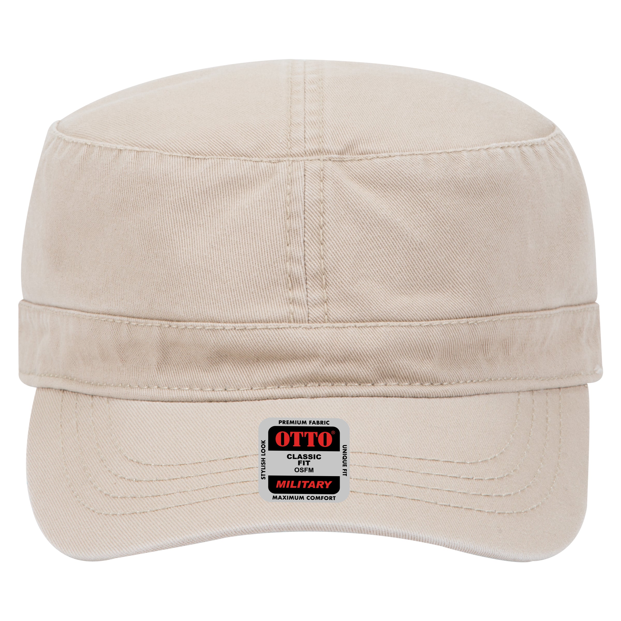 OTTO CAP Military Hat OTTO 109-791 Otto Cap 032 - Khaki OSFM - Adult