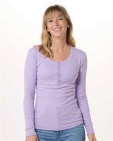 Boxercraft Women's Harper Long Sleeve Henley - Boxercraft BW2402