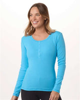 Boxercraft Women's Harper Long Sleeve Henley - Boxercraft BW2402