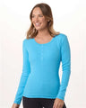 Boxercraft Women's Harper Long Sleeve Henley - Boxercraft BW2402