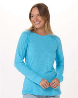 Boxercraft Women's Solid Preppy Patch Long Sleeve T-Shirt - Boxercraft BW3166