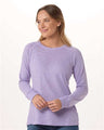 Boxercraft Women's Solid Preppy Patch Long Sleeve T-Shirt - Boxercraft BW3166