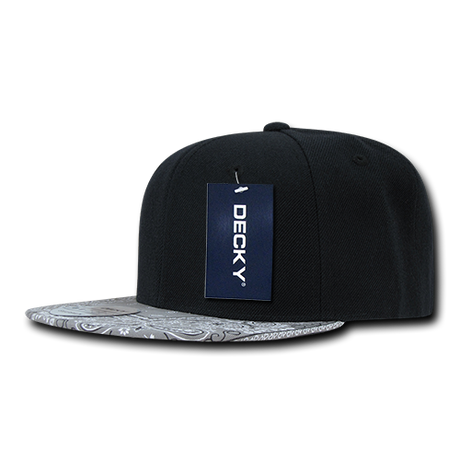 Decky 6 Panel High Profile Structured Bandanna Bill Snapback | Decky 1093