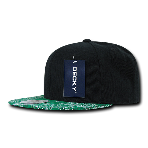 Decky 6 Panel High Profile Structured Bandanna Bill Snapback | Decky 1093