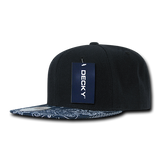 Decky 6 Panel High Profile Structured Bandanna Bill Snapback | Decky 1093