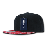Decky 6 Panel High Profile Structured Bandanna Bill Snapback | Decky 1093