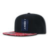 Decky 6 Panel High Profile Structured Bandanna Bill Snapback | Decky 1093