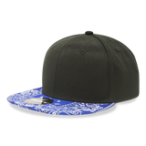 Decky 6 Panel High Profile Structured Bandanna Bill Snapback | Decky 1093