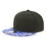 Decky 6 Panel High Profile Structured Bandanna Bill Snapback | Decky 1093