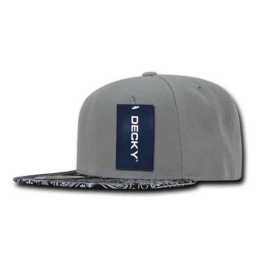 Decky 6 Panel High Profile Structured Bandanna Bill Snapback | Decky 1093
