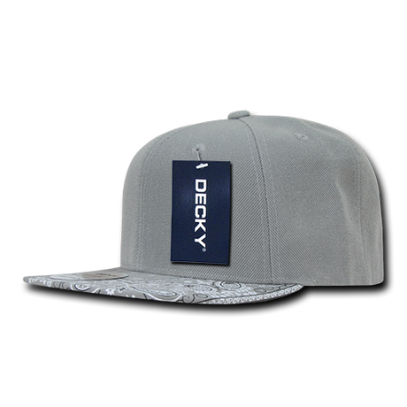 Decky 6 Panel High Profile Structured Bandanna Bill Snapback | Decky 1093