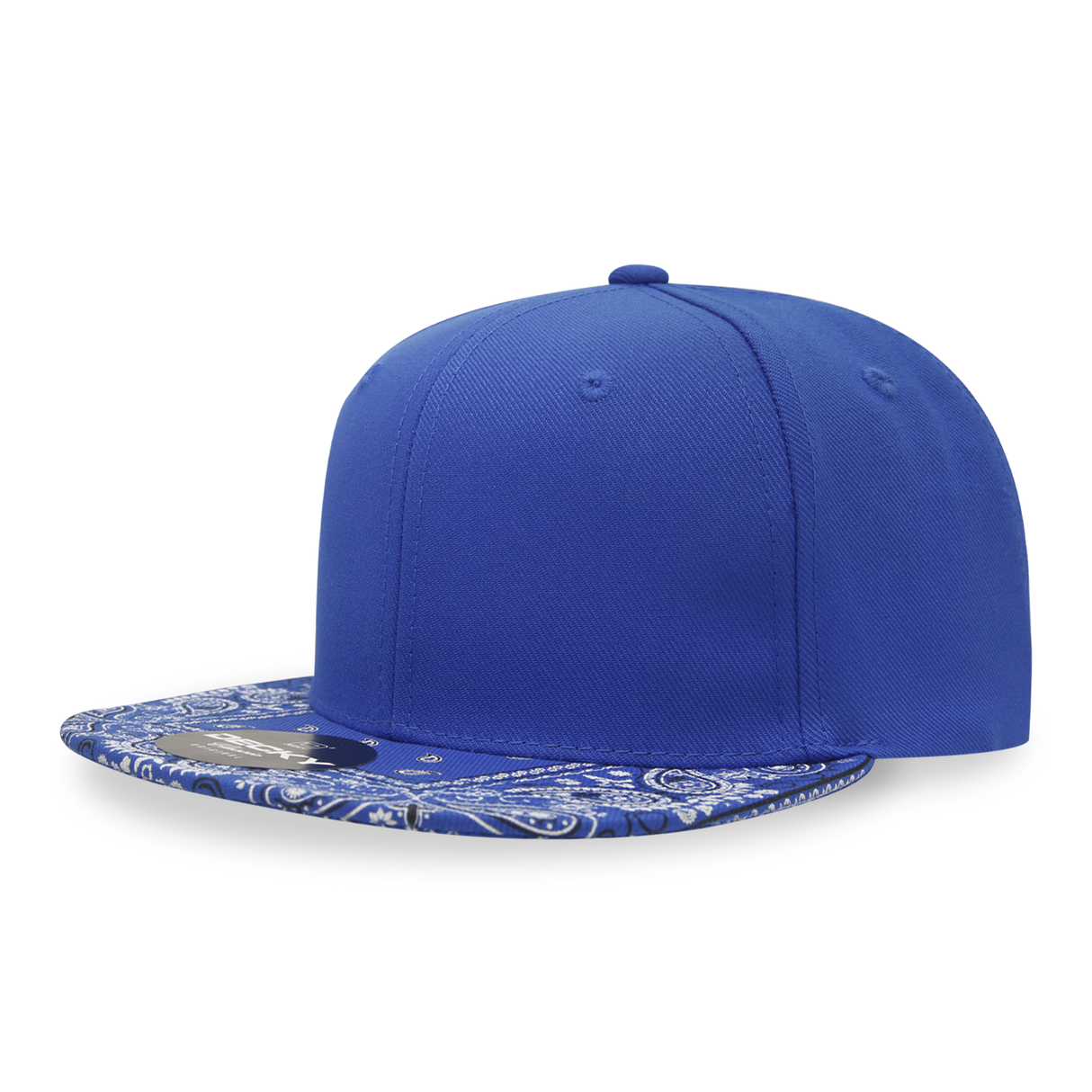 Decky 6 Panel High Profile Structured Bandanna Bill Snapback | Decky 1093