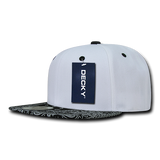 Decky 6 Panel High Profile Structured Bandanna Bill Snapback | Decky 1093