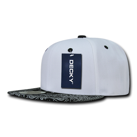 Decky 6 Panel High Profile Structured Bandanna Bill Snapback | Decky 1093