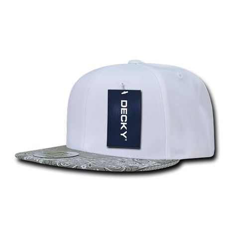 Decky 6 Panel High Profile Structured Bandanna Bill Snapback | Decky 1093