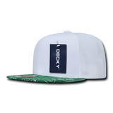 Decky 6 Panel High Profile Structured Bandanna Bill Snapback | Decky 1093