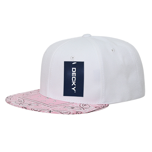 Decky 6 Panel High Profile Structured Bandanna Bill Snapback | Decky 1093