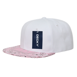 Decky 6 Panel High Profile Structured Bandanna Bill Snapback | Decky 1093