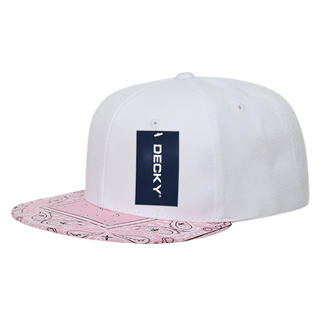 Decky 6 Panel High Profile Structured Bandanna Bill Snapback | Decky 1093