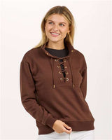 Boxercraft Women's Lace Up Pullover - Boxercraft BW5401
