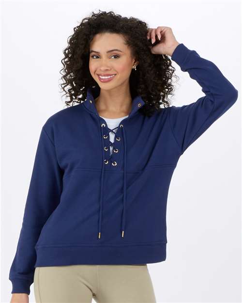 Boxercraft Women's Lace Up Pullover - Boxercraft BW5401