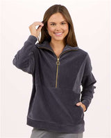 Boxercraft Women's Manchester Corded Quarter-Zip Pullover - Boxercraft BW5203