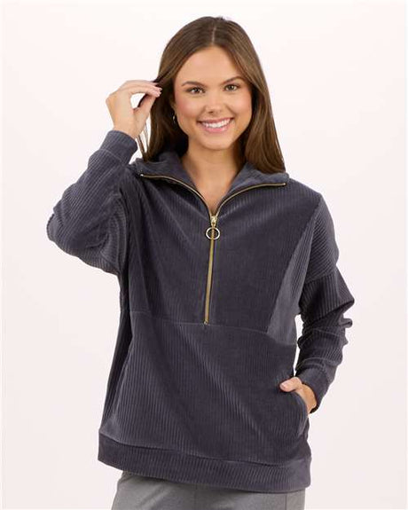 Boxercraft Women's Manchester Corded Quarter-Zip Pullover - Boxercraft BW5203