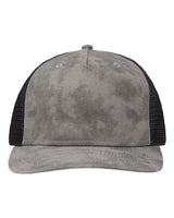 Sportsman Modern Five-Panel Trucker Fit Cap - Sportsman SP1550 Sportsman Old Wash Grey/ Black Adjustable