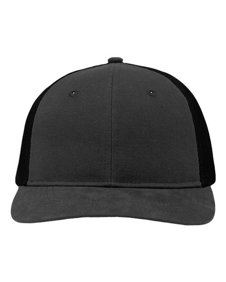 Sportsman Modern Six-Panel Trucker Fit Cap - Sportsman SP1650 Sportsman Charcoal/ Black Adjustable