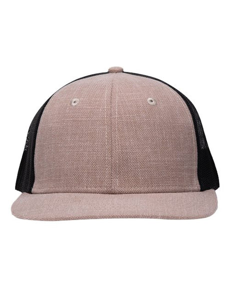 Sportsman Modern Six-Panel Trucker Fit Cap - Sportsman SP1650 Sportsman X Hatch Khaki/ Black Adjustable