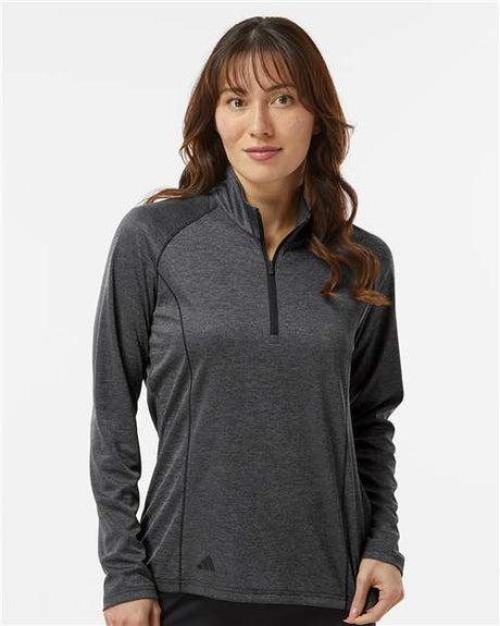 Adidas Women's Space Dyed Quarter-Zip Pullover - Adidas A594