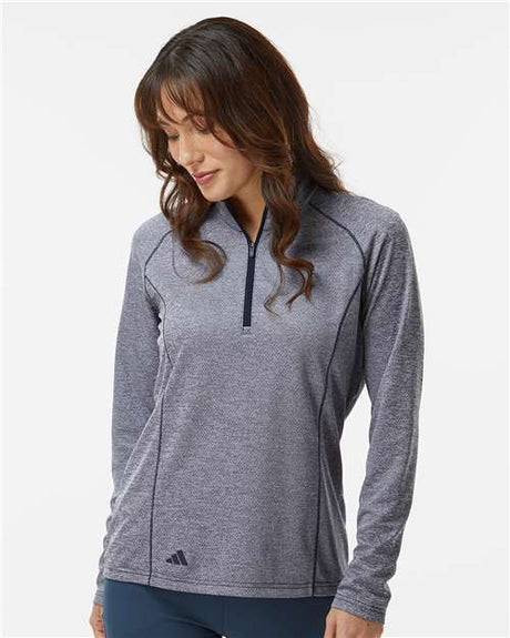 Adidas Women's Space Dyed Quarter-Zip Pullover - Adidas A594
