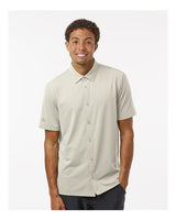 Adidas Men's Full Button Down Short Sleeve Shirt - Adidas A595