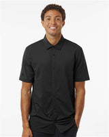 Adidas Men's Full Button Down Short Sleeve Shirt - Adidas A595