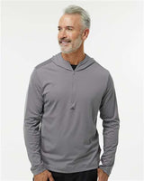 Adidas Men's Lightweight Quarter-Zip Hooded Pullover - Adidas A596