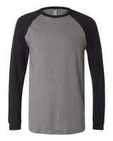 Bella + Canvas 3000 Men's Long Sleeve Jersey Baseball Tee